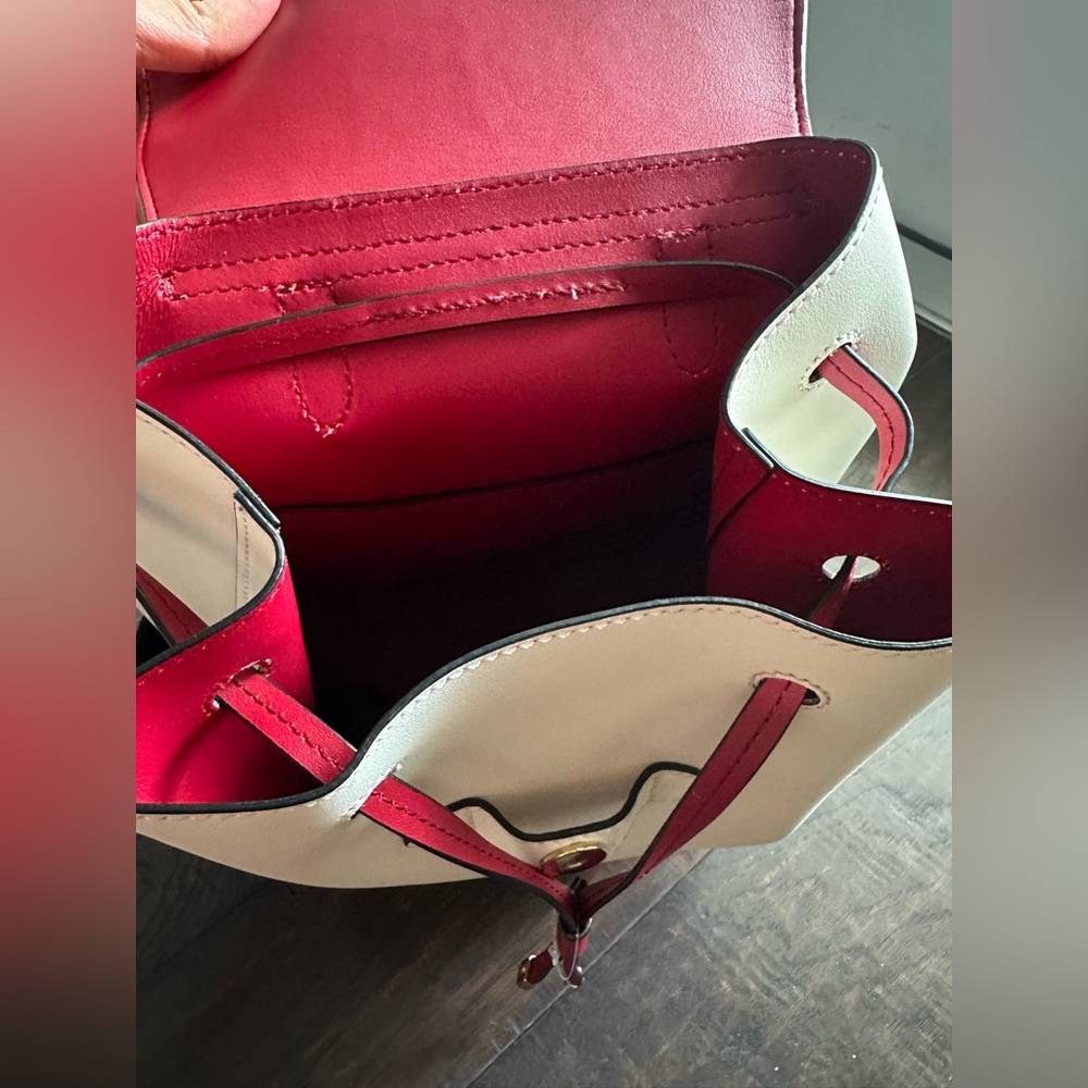 New Lauren Ralph Lauren Dryden Leather Backpack - Picture 6 of 7